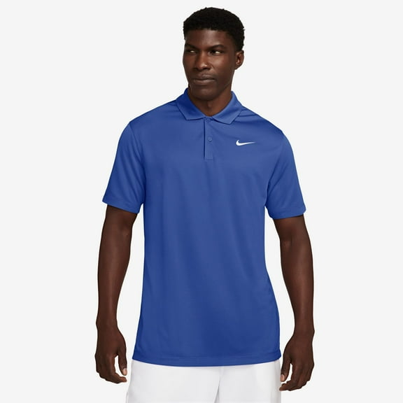 Men's Nike Solid Dri-FIT Golf Polo Color: Royal Blue Size: XS
