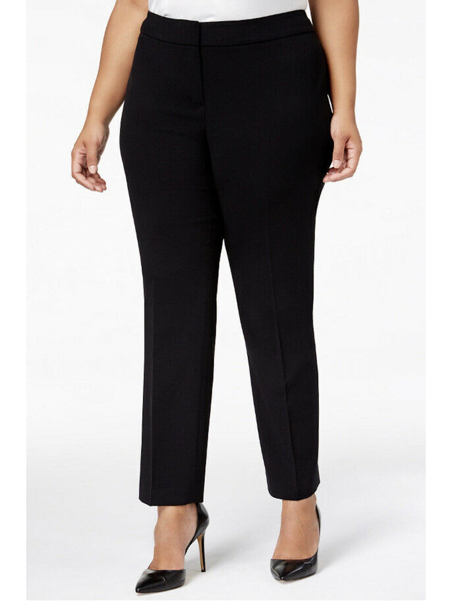 Nine West - NINE WEST Womens Black Wear To Work Pants Size 14W ...