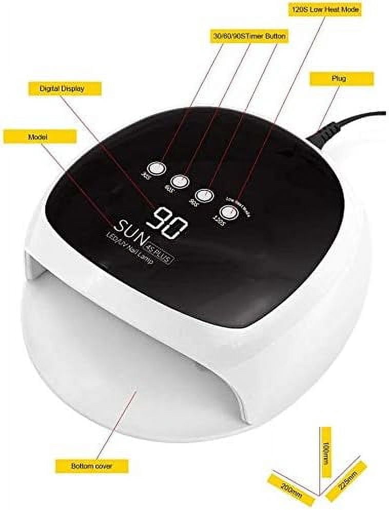 LED Nail Lamp 48W Nail Dryer Led Gel Nail Polish Lamp for Quick Drying LED Gel Polish with 4 Timer/Large LCD Display