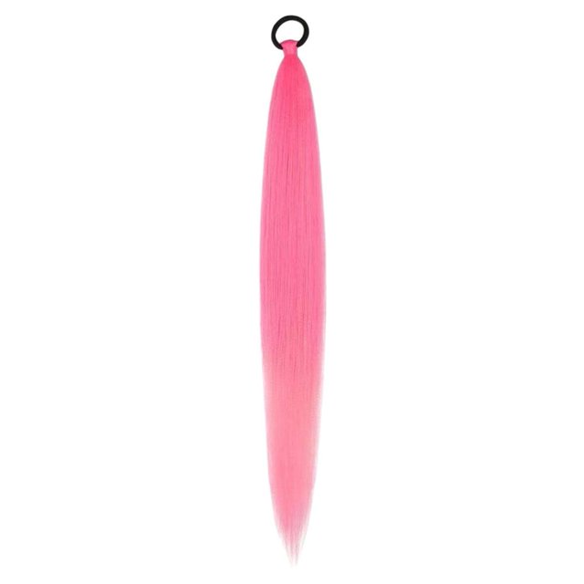 Daily Mix Store Braiding Hair Extensions Straight 24 Ponytail With Rubber Band 7 Colors