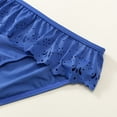 thumbnail image 4 of Girl Swimsuit 4T Toddler Girl 2 Piece Swimsuit Sport Soild High Waist Bikini Set Swimwear Bathing Suit Blue, 7-8 Years, 4 of 5