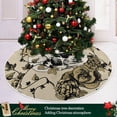 thumbnail image 6 of Coolnut 47.2" Skull Surrounded with Plants Christmas Tree Skirt, Soft Christmas Tree Mat Merry Xmas Tree Skirt Ornaments for Indoor Outdoor Farmhouse Holiday Party Decoration, 6 of 6
