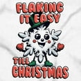 thumbnail image 2 of Flaking It Easy Till Christmas Pun Sweatshirt for Men or Women Brisco Brands S, 2 of 6