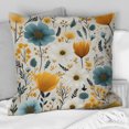 thumbnail image 2 of Designart "Sunny Blue Nordic Calm" Floral Printed Throw Pillow, 2 of 5