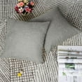 thumbnail image 5 of PiccoCasa 18" x 18" Cotton Linen Throw Pillowcases Set of 2, Gray, 5 of 7