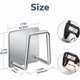 thumbnail image 2 of Soporte de esponja - Gancho de esponja para lavar platos de acero inoxidable 304, adhesivo - Accesorios para fregadero - Gancho adhesivo, almacenamiento de cocina y baño (paquete de 4, plateado), 2 of 5