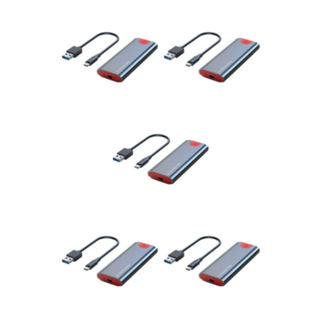 Seitruly M.2 NVMe SSD Recinto Caja HDD de aluminio USB3.2 PCIe 3.0 Adaptador externo M2 Disco duro móvil Protocolo dual Gris A-C Type2 NO2