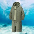 thumbnail image 3 of Short Sets for Men Lightweight Sun Protection Long Sleeve Zip Up Hooded Jacket and Shorts 2 Piece Matching Set Summer Outfits, 3 of 4