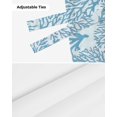 thumbnail image 6 of Tie Up Valance Curtain for Kitchen,Summer Blue Coral Rod Pocket Short Curtains Adjustable Tie-Up Shade Valances,Abstract Marine Plants Window Treatment for Bathroom Living Room Bedroom, 6 of 8