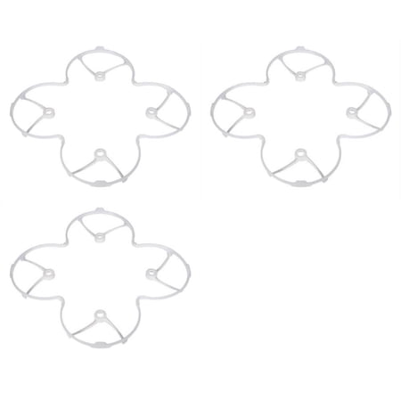HobbyFlip Protection Cover Guard White Trainer Body Shield H107-A15 Compatible with Hubsan X4 H107 3 Pack