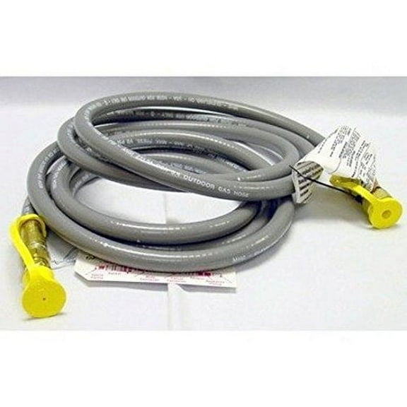 Gas Gas 3/8" Natural Gas Quick Release Disconnect 10' Feet Grey Hose Kit