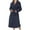 Black, variant on Womens Robe Love Embroidered Bathrobe Belted Soft Bathrobes Plush Kimono with Pockets Fall Winter Spa Short Sleeping Robe Red