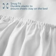 thumbnail image 2 of Easy Bedding 2 Pack Fitted Hospital Bed Sheets only , 400 TC, Fitted Sheet Twin-Xl 39" x 80" x 12" -Pink Solid, 2 of 4