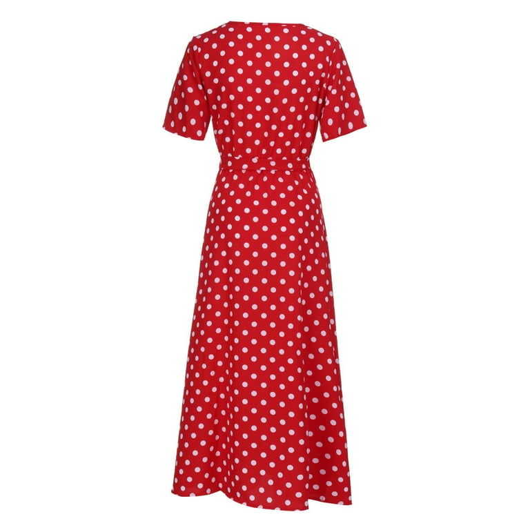 MSJUHEG Fall Dresses For Women 2023 Red Dress Fashion Women