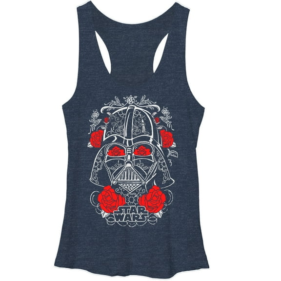 Women's Star Wars Day of the Darth Racerback Tank Top Navy Heather X Large