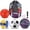 Purple, variant on GYA 6 Pcs Sport Ball Set Includes Official Size Soccer, Basketball, Football, Volleyball, Playground Ball, Baseball with Bag & Pump Back to School Gift for Teens Outdoor Sport Play