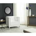 thumbnail image 2 of SAFAVIEH Hollywood Glam Tufted Acrylic Club Chair, White/Clear, 2 of 7