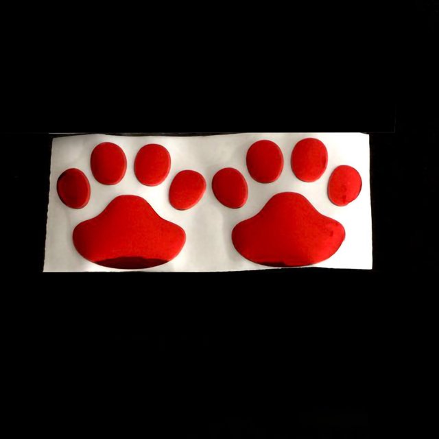 Autocollant de Voiture de Patte de Chien Autocollant de Voiture de Décoration de Voiture de Patte de Chien Autocollant de Voiture de Patte de Chien Autocollant de Voiture 2pcs Universel de Patte de Chien de PVC Autocollant de Voiture Autocollant de Voiture