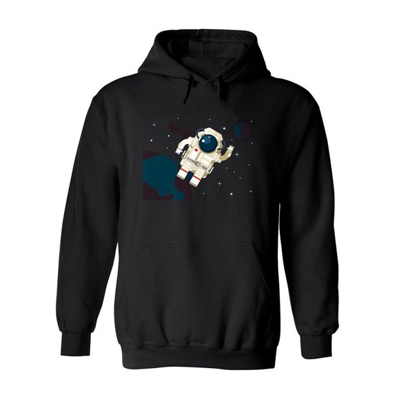 Outer Space Astronaut. Hoodie Men -Image by Shutterstock, Male XX-Large