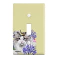thumbnail image 1 of Cat Butterfly Selfie Plastic Wall Decor Toggle Light Switch Plate Cover, 1 of 4