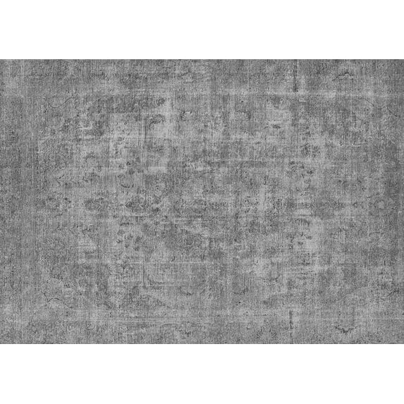 Ahgly Company Indoor Rectangle Oriental Gray Industrial Area Rugs, 7' x 9'
