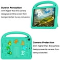 thumbnail image 5 of Allytechgroup Kids Case for iPad 9th Generation 10.2 inch, with Shoulder Strap/Handle/Kickstand Cute Cartoon 3D DIY Kawaii Soft EVA Shockproof Stand Lightweight Cover for iPad 10.2 inch 2021, Green, 5 of 9