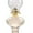 Pink, variant on Light Of Mine Princess Feather Oil Lamp Ornate Decorative Antique Pedestal Style Glass Oil Hurricane Lamp Clear with 3/4" Wick roll Pink 10" Rose Crystal