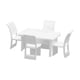 thumbnail image 2 of Juego de muebles de comedor, mesa y sillas, 1 pieza/50 adornos para jardines de hadas Cuadrado, 2 of 9