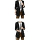 thumbnail image 4 of Chaqueta cortavientos para hombre, estilo vintage, para primavera y otoño, estilo gabardina de negocios, abrigo largo clásico cruzado para hombre., 4 of 5