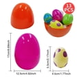 thumbnail image 2 of 36 Pcs Prefilled Easter Eggs with Toys Inside, Easter Basket Stuffers Fillers Bulk for Kids, Pre Filled Surprise Eggs for Easter Egg Hunt Party Favors, 2 of 3
