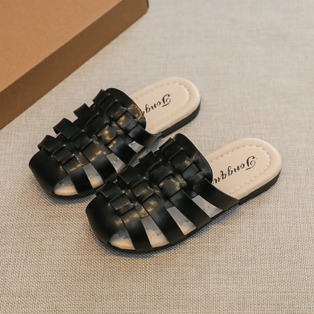 

Viadha Summer Saving Baby Girls Boys Sandals Summer Bowknot Crib Shoes Toddler Pu Leather Soft Rubber Sole Dress Flats First Walker Shoes