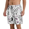 thumbnail image 2 of Kll Cowboy Men'S Casual Summer Beach Shorts Hawaiian Shorts With Pockets-3x-Large, 2 of 9