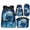 Lightning Snow Leopard, variant on HUIACONG Kids School Backpack Set 4-IN-1 Dark Horses for Boys Girls Ages 6-10 Lightweight 300g Bookbag Detachable Insulated Lunch Box Pencil Case Water Bottle Holder