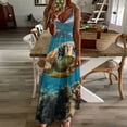 thumbnail image 3 of Nautical Green Sea Turtles Sleeveless Dress Women's Luxury Party Dress Birthday Dresses for Women, 3 of 7