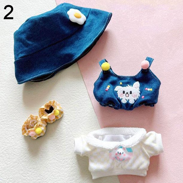 LUNATIC 1 Set 20cm Ropa De Muñeca 3 Estilos Casual Wears Monos 1/12 Muñecas Camiseta Gao Jinjia unisex