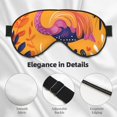 thumbnail image 4 of Goofa Vibrant Flamingo Illustration Printed Sleep Eye Mask for Men Women, Zero Eye Pressure Sleeping Mask, Light Blocking Night Blindfold, Soft Eye Shade Cover, 4 of 7