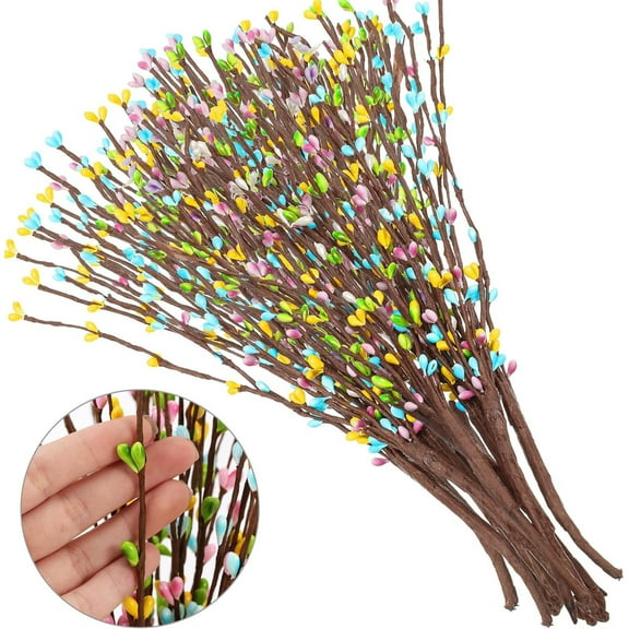 30 Pcs Easter Artificial Berry Garland,Happon Spring Berry Sprays Pastel Berry Picks Stems Floral Picks Stems for Easter Centerpieces Craft Wreath Making Home Decor
