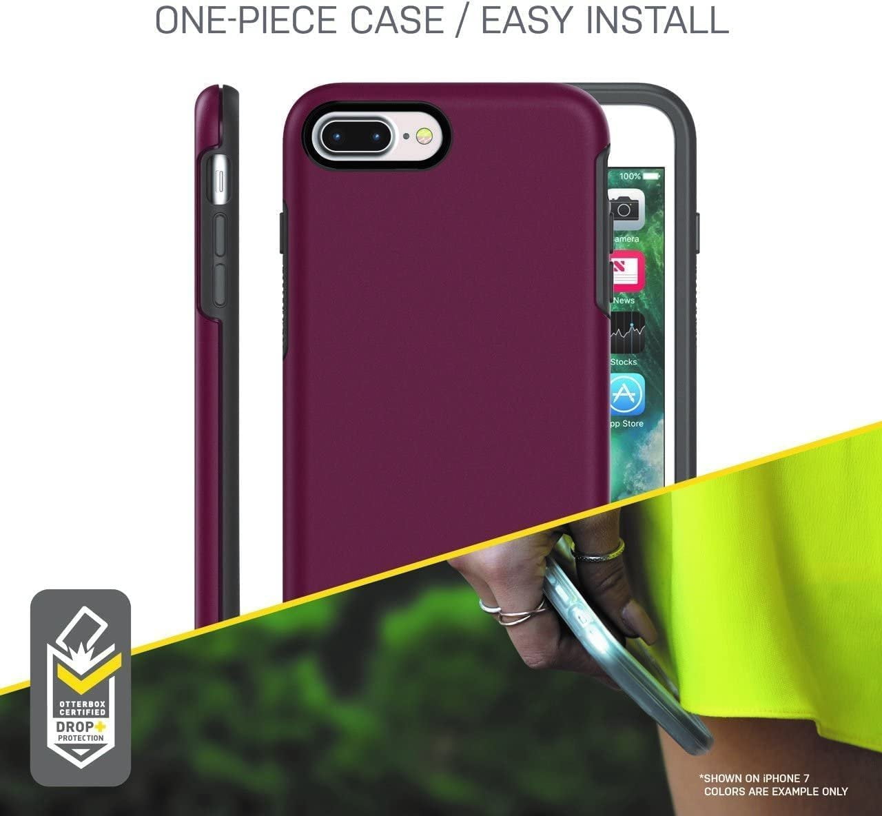 OtterBox Symmetry Series Case for iPhone 8 Plus & iPhone 7 Plus ONLY Non-Retail Packaging - Black