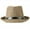 Khaki, variant on Packable Straw Sun Summer Beach Hat Cuban Men Women Cap Mesh