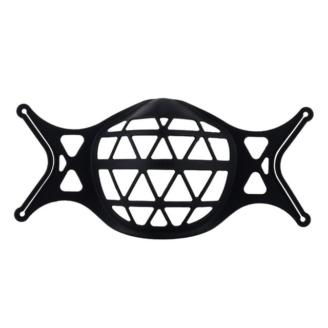 Support de Masque en Silicone Cadre Intérieur pour Masque en Tissu Plus d'Espace Réutilisable Noir