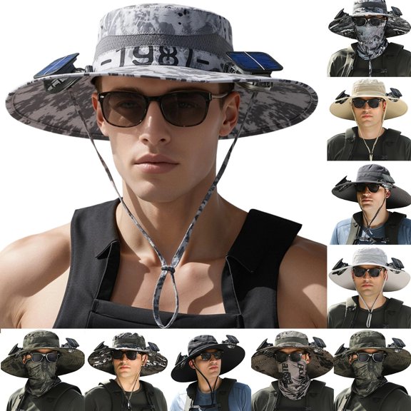 Women Sun Hat Wide Brim Cap Solar Fan Sports Summer Lightweight Breathable Adjustable Visor Cap