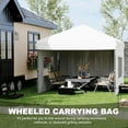 thumbnail image 2 of 10x10 Pop Up Canopy Tent Outdoor Canopy with 3 Removable Sidewalls One-Person Set Up Heavy Duty Commercial Instant Tent Shelter, 2 of 6