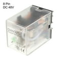 thumbnail image 2 of DC 48V Coil 8 Pin DPDT Electromagnetic General Purpose Power Relay, 2 of 3