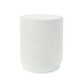 thumbnail image 7 of GDF Studio Terrazzo Cylindrical Outdoor Side Table, White, 7 of 7