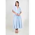 thumbnail image 1 of Vestido midi escote en V Roman Fashion /Juvenil, 140 (Azul cielo) azul cielo G, 1 of 5