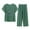 Green, variant on NMMUED Linen Outfits Women 2 Piece, Two Piece Sets for Women Summer, Gauze Shirts for Women, Baggy Pants, Beach Vacation Clothes for Women, Blue XXL
