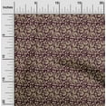 thumbnail image 1 of oneOone Organic Cotton Poplin Twill Fabric Leaves & Floral Artistic Printed Fabric 1 Yard 42 Inch Wide, 1 of 4