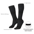 thumbnail image 4 of Fotbe Black Glitter Calcetas Divertidas Estampadas para Hombre y Mujer, Calcetas de Algodón hasta la Rodilla para Caminar, Correr, Enfermería y Embarazo, 4 of 6