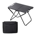 thumbnail image 1 of Mesa plegable IGT plegable con bolsa de almacenamiento plegable ligero multifuncional Negro, 1 of 8