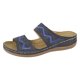 thumbnail image 2 of Bmisegm Ladies Summer Solid Colour Flowers Hollow Breathable Slope with Thick Bottom Large Size Sandals Slippers Summer Blue 8.5, 2 of 7
